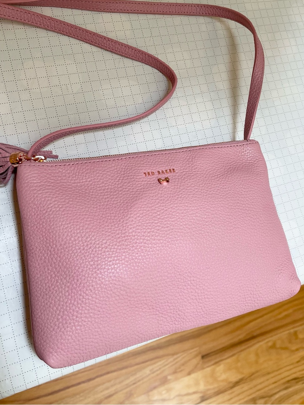 Authentic Ted Baker Macey double zip crossbody bag - Picture 6 of 16